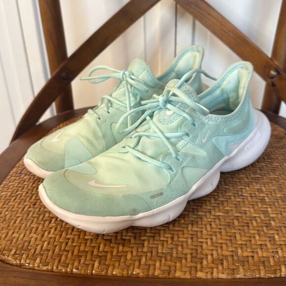 Nike Free run 5 turquoise running sneakers 9 - Picture 5 of 15